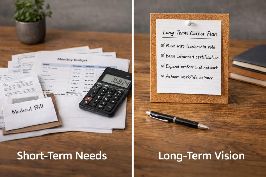 Short-Term Needs vs Long-Term Vision